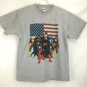 Vintage Justice League DC Comics T Shirt 2001  XL